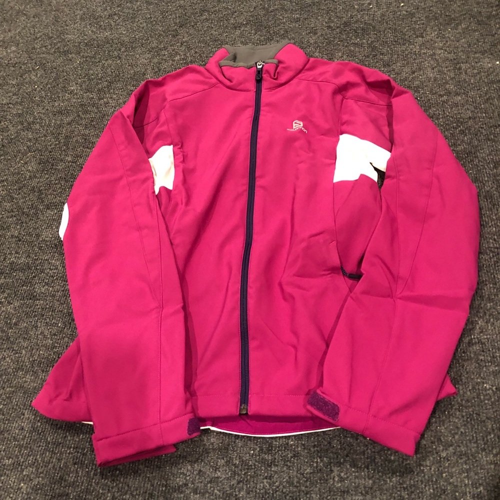 Women’s Salomon Pink and White Jacket New!